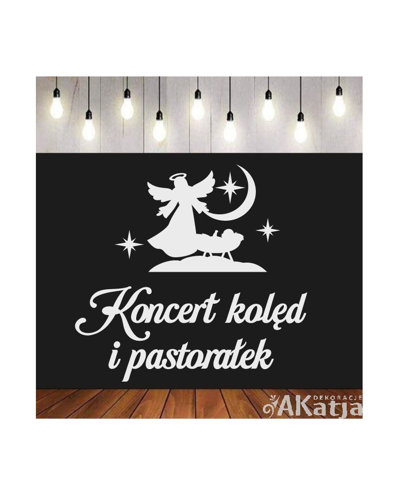 Koncert kolęd i pastorałek- wycinanka z kartonu