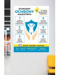 Standardy ochrony małoletnich- naklejka na ścianę