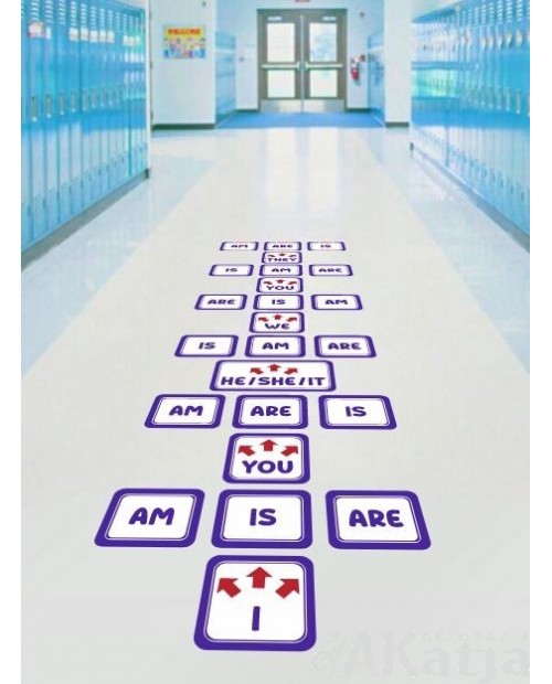 Odmiana czasownika BE- gra podłogowa