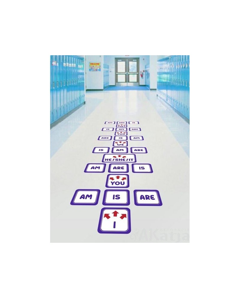 Odmiana czasownika BE- gra podłogowa