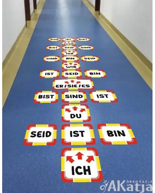 Odmiana czasownika SEIN- gra podłogowa