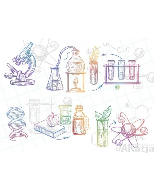 Kolorowy szkic naukowy