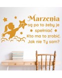 Marzenia są po to żeby je spełniać- naklejka na ścianę