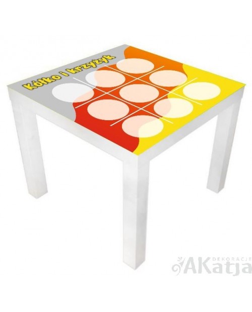 Naklejka na stolik- Gra Kółko i Krzyżyk