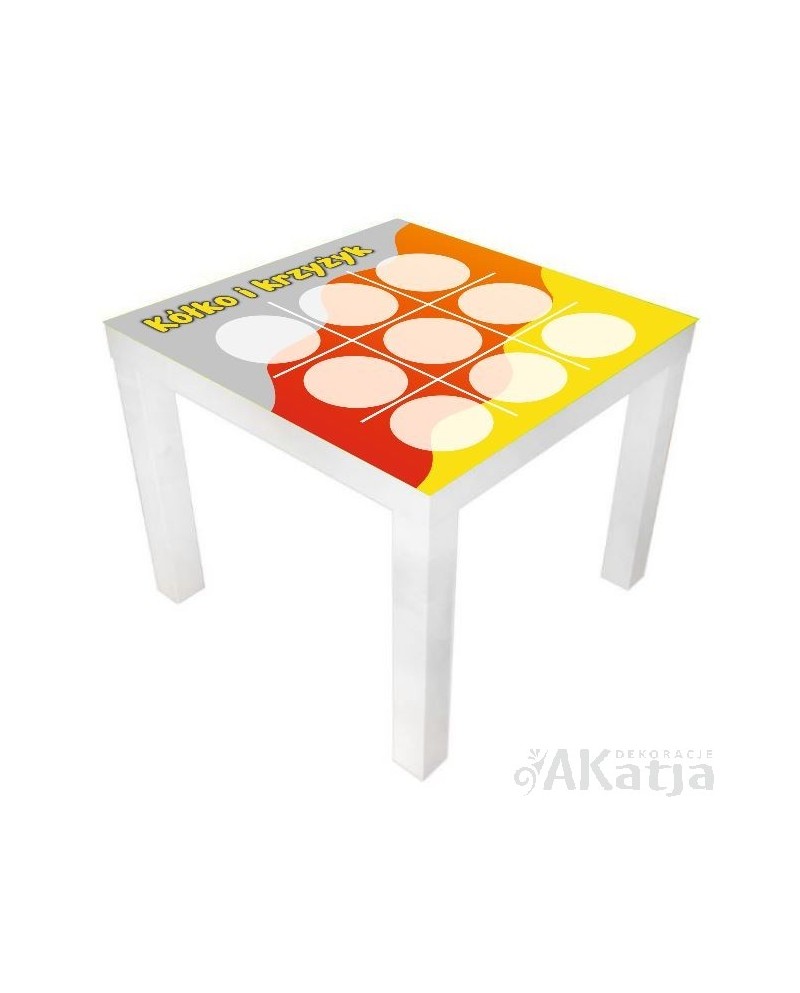 Naklejka na stolik- Gra Kółko i Krzyżyk