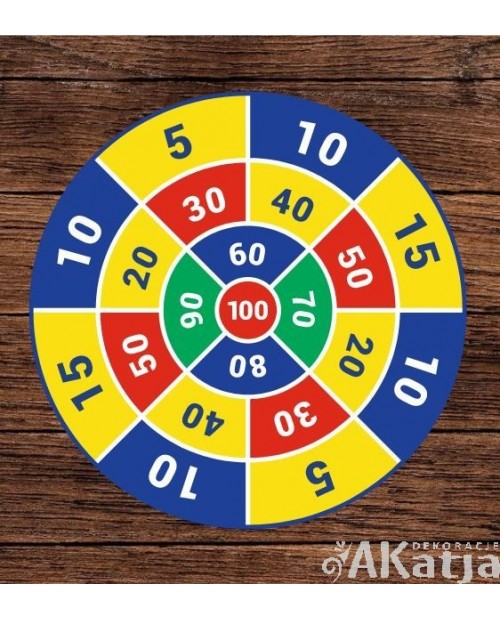 Kolorowa tarcza z punktami- gra podłogowa