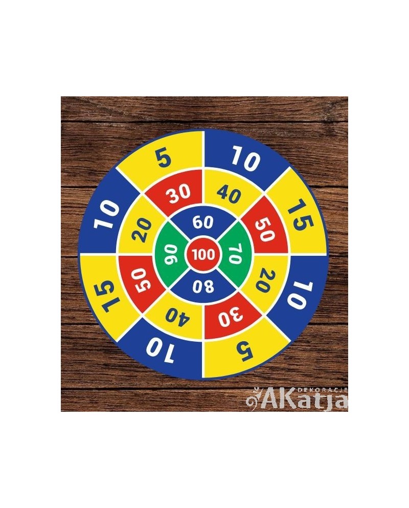 Kolorowa tarcza z punktami- gra podłogowa