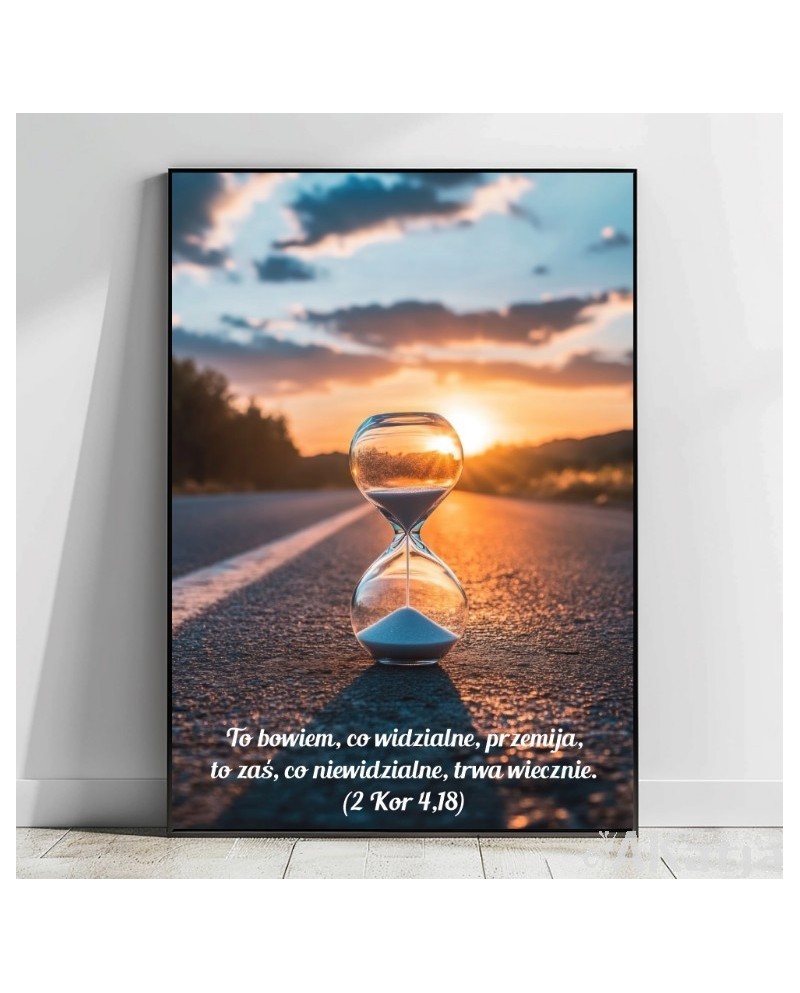 Plakat z napisem: Zrzuć swą troskę na Pana.