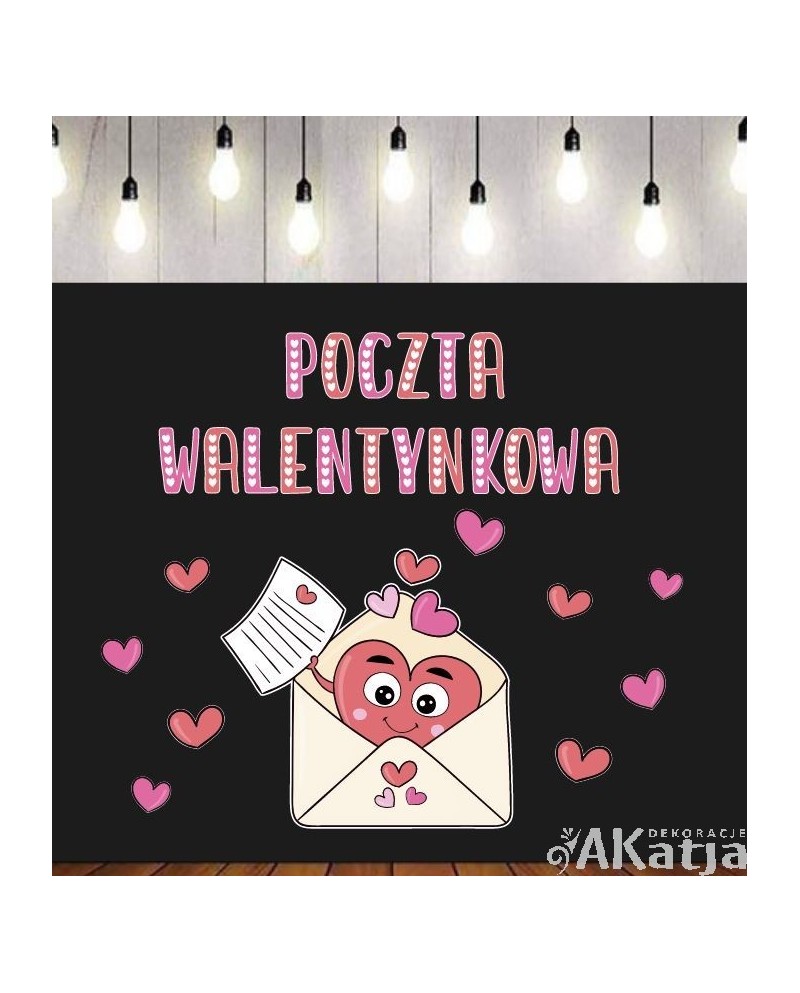 Poczta Walentynkowa- zestaw dekoracji do gazetek szkolnych