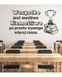 Wszystko jest możliwe- naklejka na ścianę
