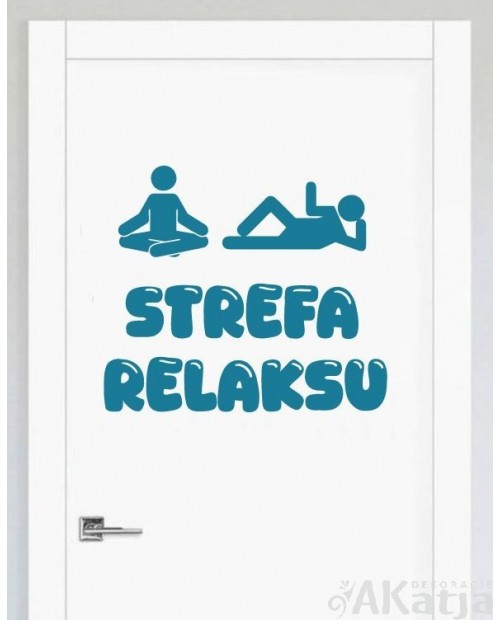 Strefa relaksu- naklejka samoprzylepna