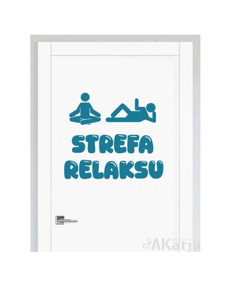 Strefa relaksu- naklejka samoprzylepna