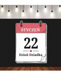 Kartka z kalendarza: Dzień Dziadka - zestaw dekoracji do gazetek szkolnych