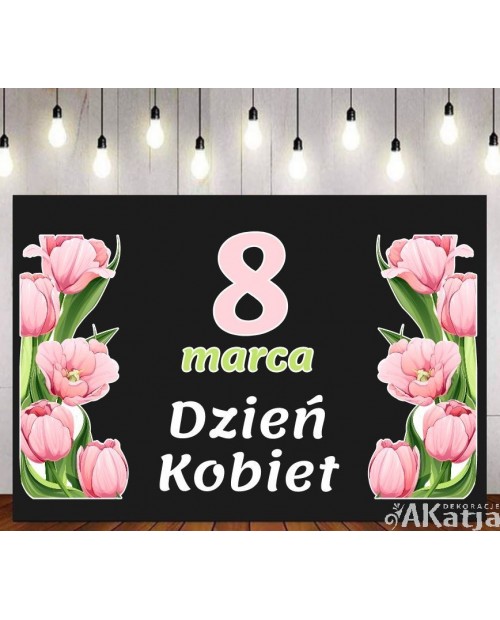 Dzień Kobiet 8 marca - zestaw dekoracji do gazetek szkolnych