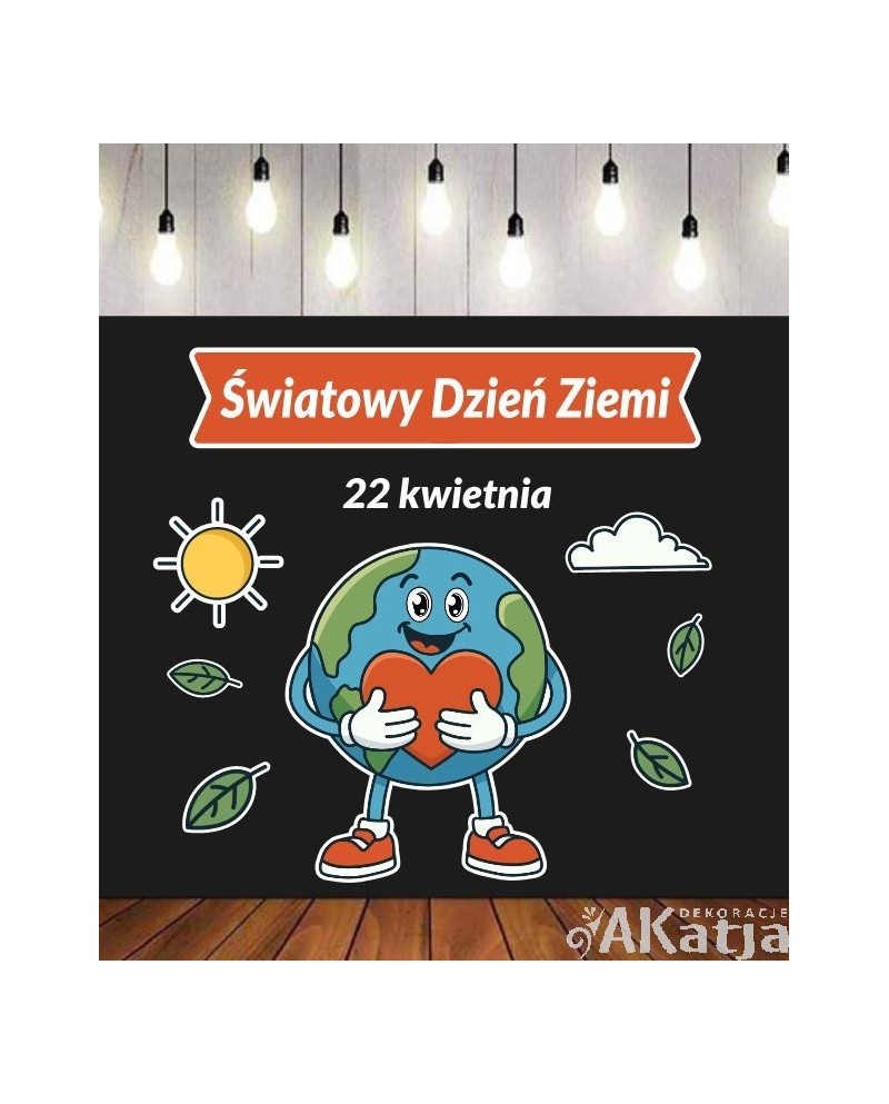 Światowy Dzień Ziemi 22 kwietnia- zestaw dekoracji do gazetek szkolnych