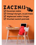 Zacznij- naklejka na ścianę