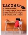 Zacznij- naklejka na ścianę