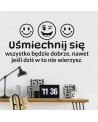 Uśmiechnij się, wszystko będzie dobrze...- naklejka na ścianę