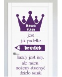 Naklejka: Nasza klasa jest jak pudełko kredek