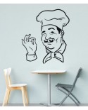 Naklejka  do kuchni kucharz