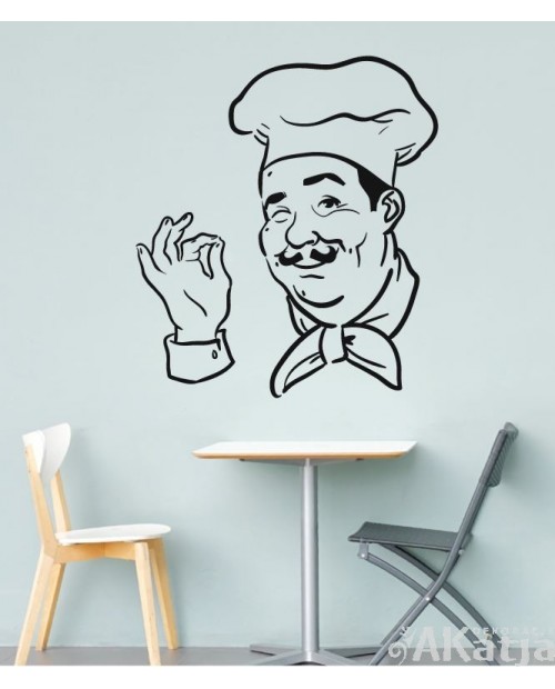 Naklejka  do kuchni kucharz