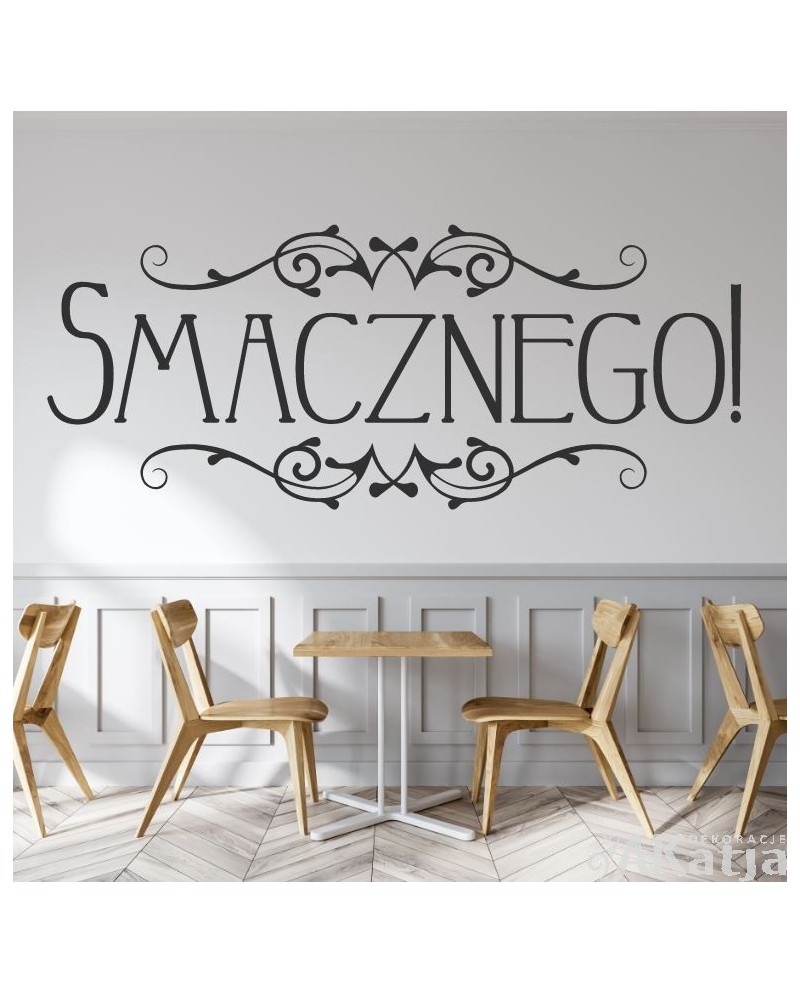 Naklejka  do kuchni smacznego