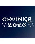 Napis CHOINKA 2026 - wycinanka z kartonu