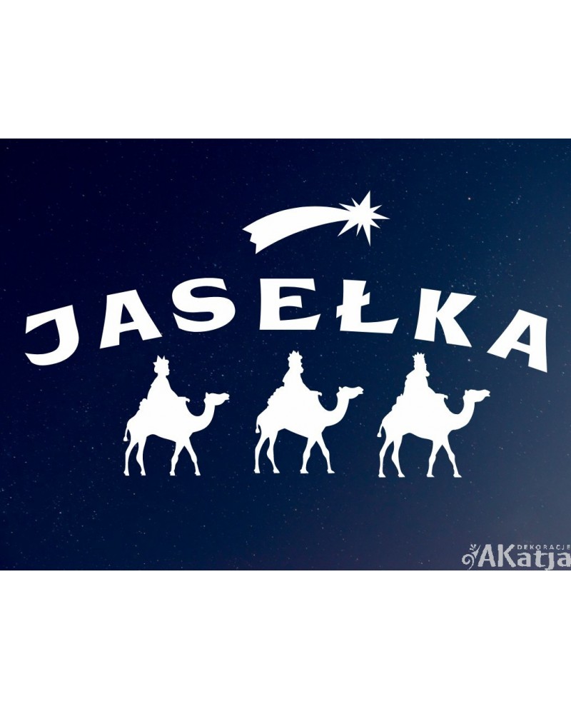 Jasełka Trzej Królowie - wycinanka z kartonu