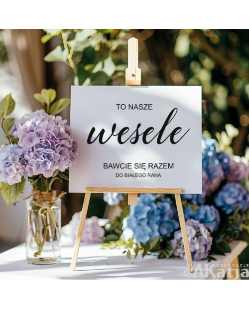 Naklejka ślubna: To nasze wesele