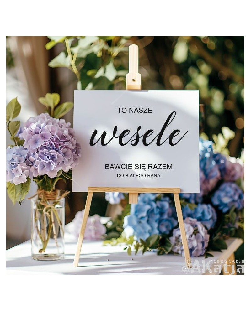 Naklejka ślubna: To nasze wesele