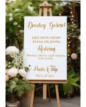 Naklejka ślubna  Drodzy Goście