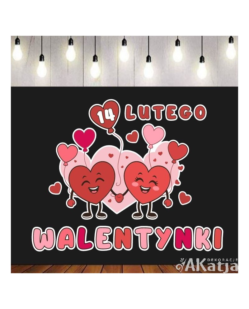 14 lutego Walentynki- zestaw dekoracji do gazetek szkolnych