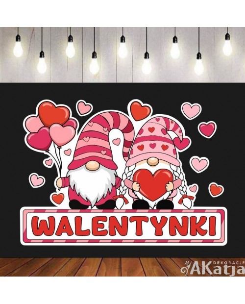 Walentynki- zestaw dekoracji do gazetek szkolnych