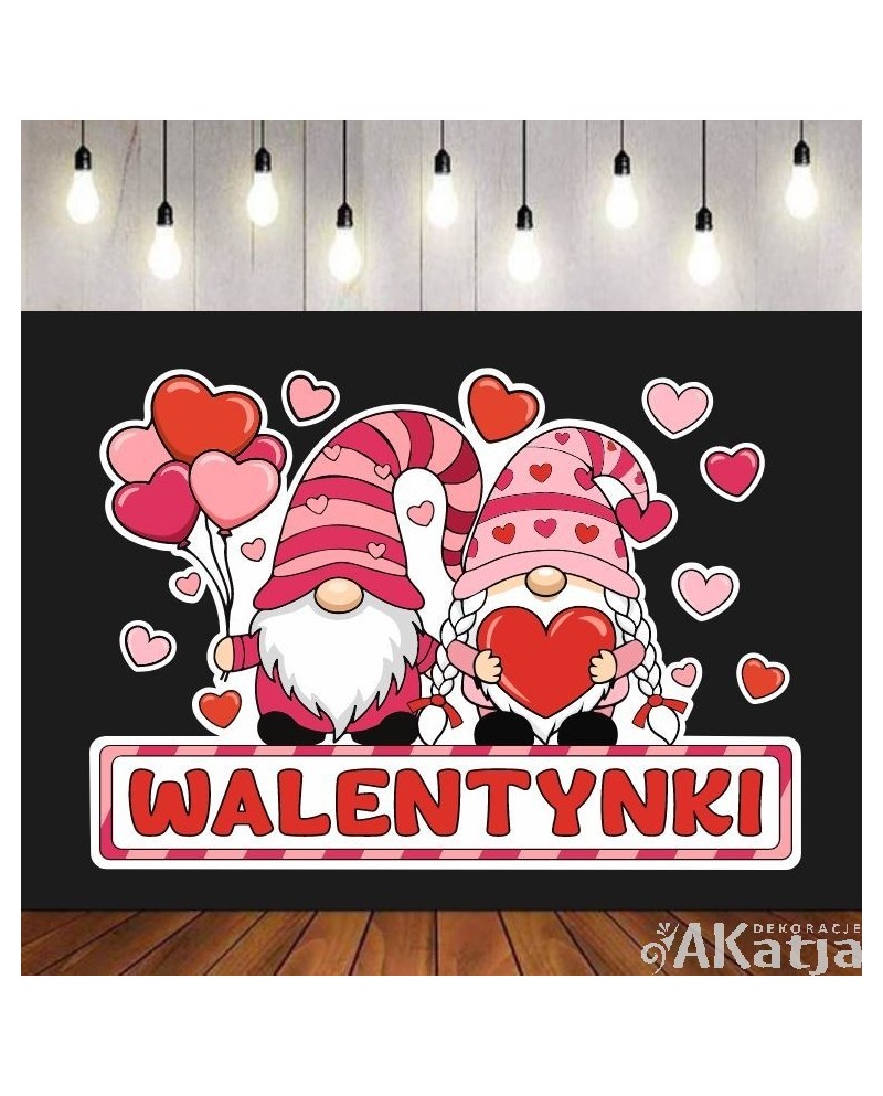 Walentynki- zestaw dekoracji do gazetek szkolnych