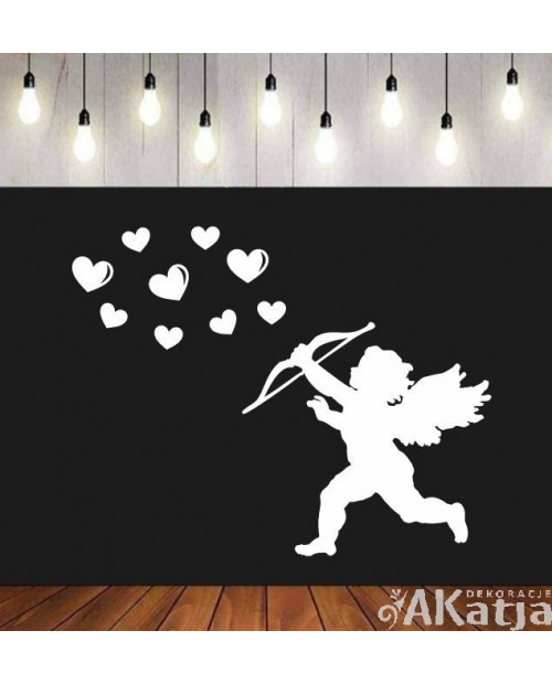 Anioł Kupidyn- wycinanka z kartonu