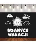 Udanych wakacji- wycinanka z kartonu