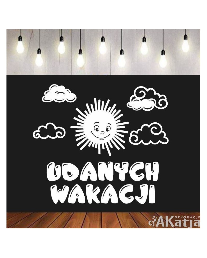 Udanych wakacji- wycinanka z kartonu