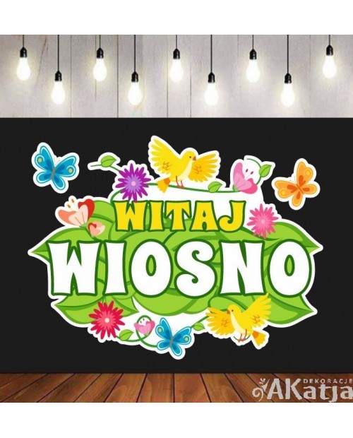 Witaj wiosno- zestaw dekoracji do gazetek szkolnych