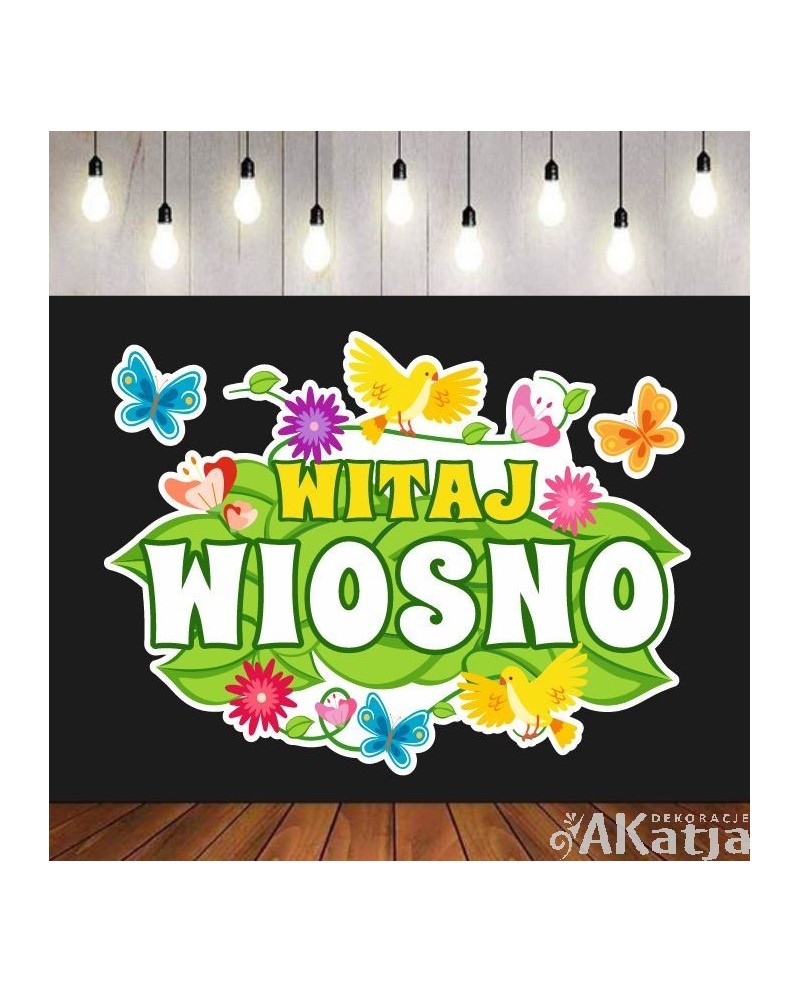 Witaj wiosno- zestaw dekoracji do gazetek szkolnych