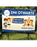 Dni otwarte- baner do szkoły i przedszkola