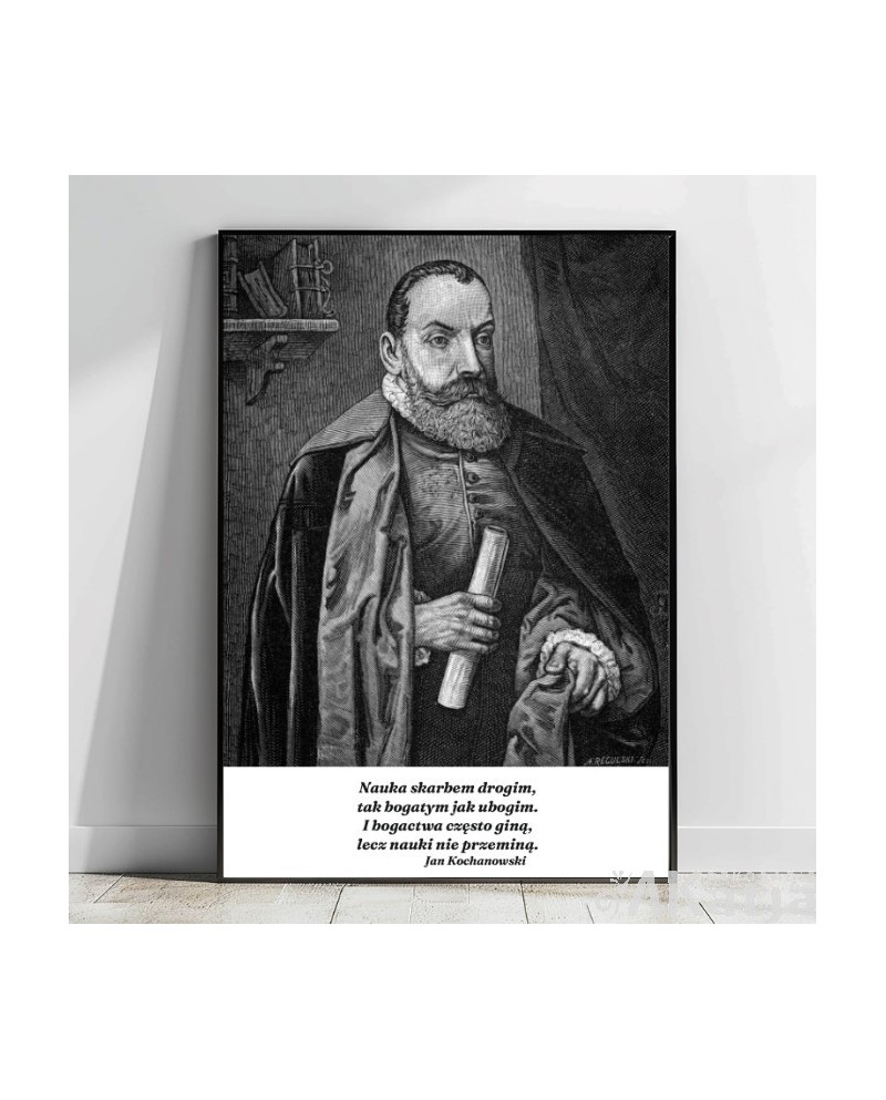 Plakat z napisem: Nauka skarbem drogim...