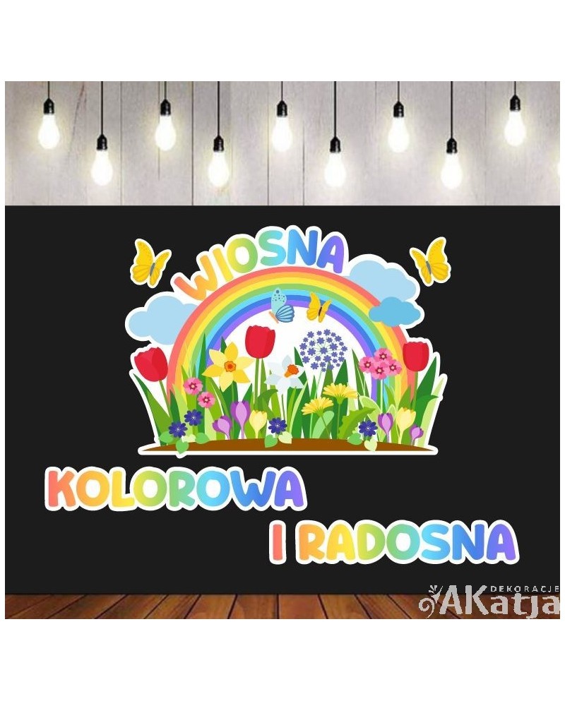 Wiosna kolorowa i radosna- zestaw dekoracji do gazetek szkolnych