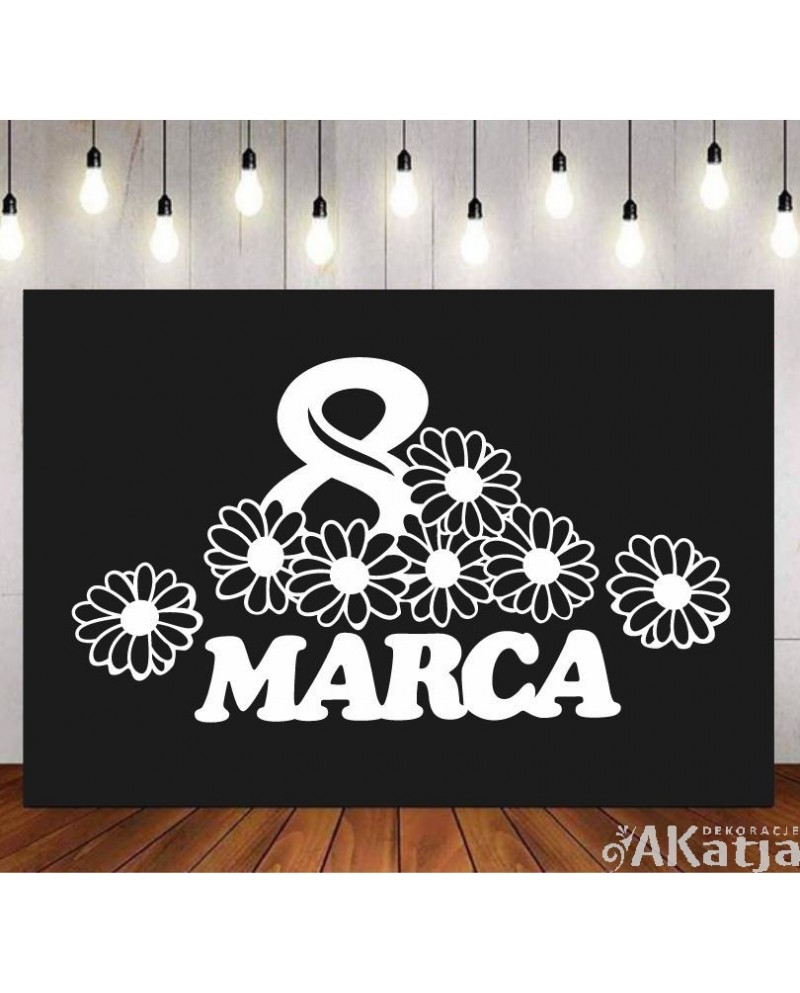 8 marca- wycinanka z kartonu
