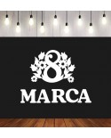 Napis: 8 marca- wycinanka z kartonu