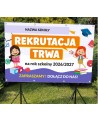 Rekrutacja na rok szkolny 2026-27- baner do szkoły i przedszkola
