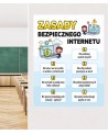 Zasady Bezpiecznego Internetu- naklejka na ścianę