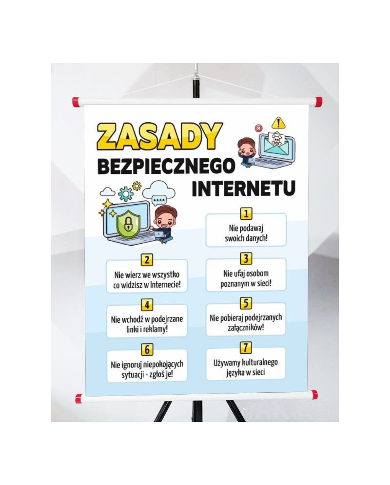 Plansza- Zasady Bezpiecznego Internetu