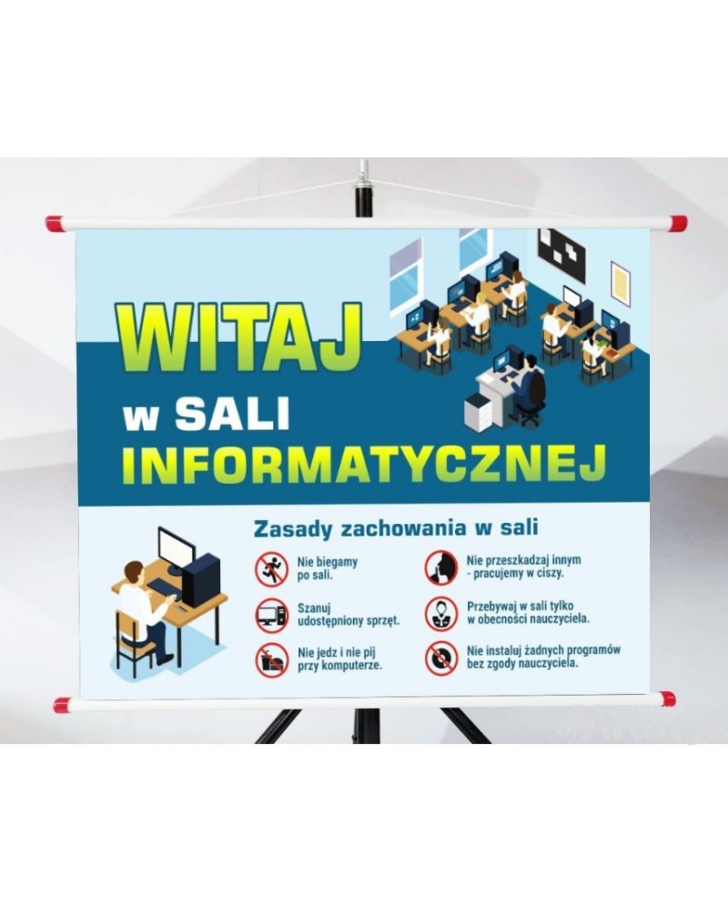 Plansza- Witaj w sali informatycznej