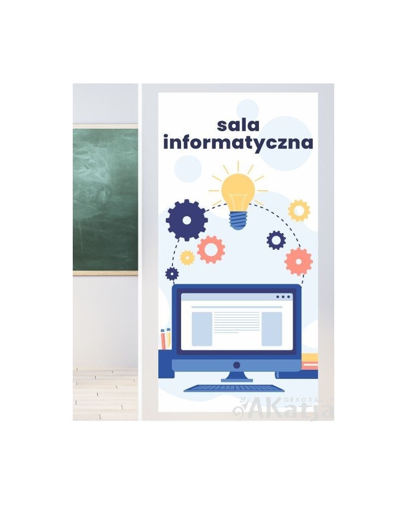 Naklejka na ścianę: Pracownia Informatyczna