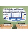 Naklejka na ścianę z cytatem do sali informatycznej